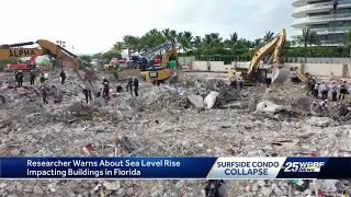 Researcher warns about sea level rise impacting buildings in Florida