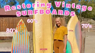 RESTORING VINTAGE SURFBOARDS | surfboard repairs