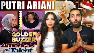 REACTION - WOW PUTRI ARIANI receives the GOLDEN BUZZER from Simon ✨❤️😲| Auditions | AGT 2023