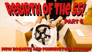 The '55 Resurrection Part 6: Unboxing New Bogart Wheels and Priming Fuel System