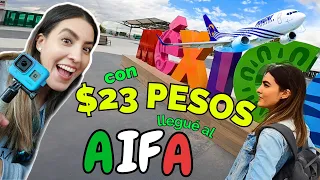 ❤️AIFA NUEVO AEROPUERTO FELIPE ÁNGELES CÓMO LLEGAR en METRO y MEXIBUS con 23 PESOS 2024  CDMX