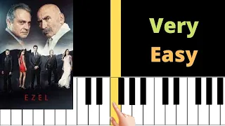 UNUTULMAYAN DİZİ MÜZİĞİ - EZEL - EYSAN - Very Easy Piano Tutorial