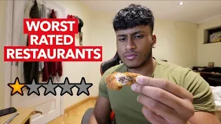 I Ate At The WORST REVIEWED RESTAURANTS In My City (London)