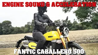 Fantic Caballero 500 Scrambler | Exhaust Sound & acceleration