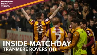 INSIDE MATCHDAY: Bradford City v Tranmere Rovers