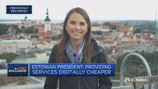 Estonian president: We have a generation grown up communicating digitally | Squawk Box Europe