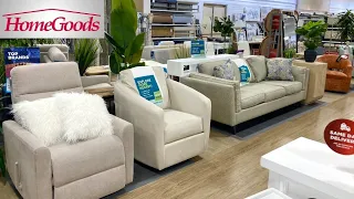 HOMEGOODS FURNITURE ARMCHAIRS SOFAS TABLES EASTER HOME DECOR SHOP WITH ME SHOPPING STORE WALKTHROUGH