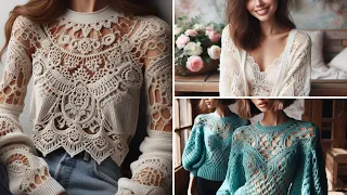 Best Blouse Designs: Fashion and Comfort in a Single Video #crochet #design #craft #knitting