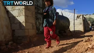 The War in Syria: Refugees fleeing Raqqa shelter in Idlib camp