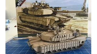 Building the 1/35 Academy Models M1A2 Tusk 2 Abrams Tank