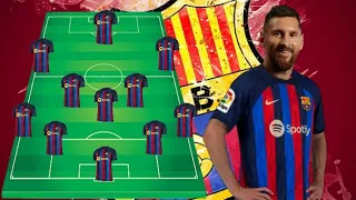 Barcelona Predicted Lineup Next Season 23/24 With Lionel Messi🔥😱