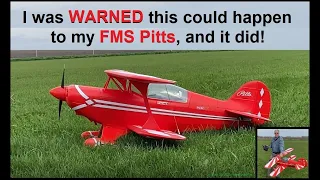 I was WARNED this could happen on my FMS Pitts, and it did!