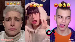 EMOJI Imitation Challenge.. Tiktok Compilation.. Male Version..  Face Zoom Challenge.. Trend