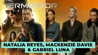 Terminator Dark Fate: Natalia Reyes, Mackenzie Davis & Gabriel Luna