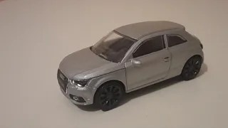 Unboxing and Review of Silver Audi A1, Rastar, 1/43