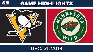 NHL Highlights | Penguins vs. Wild - Dec 31, 2018