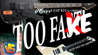 Metallica Fuel guitar cover, Fake  ESP & EMG vs Original ESP KIRK HAMMETT