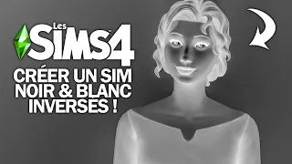 Je crée un sim en mode noir et blanc inversés | Les Sims 4