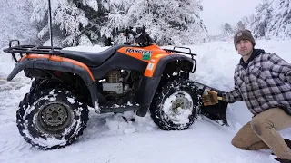 I Bought The Cheapest Plowing ATV and Tested It In DEEP Snow