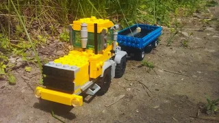 Сборка LEGO MOC Кировец к-700 с прицепом #LEGO #ютубер18 #moc #легосамоделка #трактор #к700 #6wide