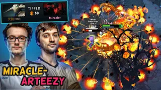 Miracle- & Arteezy PUB Duo! Shadow Fiend & Sven vs. TI Winner Larl