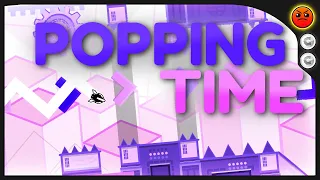 "popping time" By shodai1128 (ALL COINS) - Geometry Dash