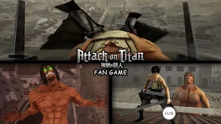 Attack On Titan Fan Game Gratis !! Eren Gelud Dengan Raksasa | AOT Indonesia