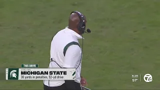 Michigan State's Mel Tucker: "I don't like to talk about calls, bad calls"