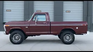 SOLD: 1976 Ford F100 Ranger SWB 4X4 Pickup Truck - Walk around