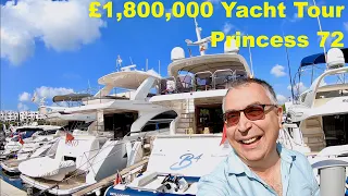 £1.8M Yacht Tour : 2014 Princess 72