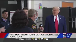 President Trump visits Kenosha