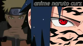 Sasuke se sorprende al ver a Naruto en Modo Ermitaño, Sasuke atraviesa a Itachi con el Chidori