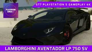 Lamborghini Aventador LP 750 SV @Trial Mountain  | GT7 | PS5™ 4K Gameplay | #gt7 #aventador