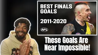 AMERICAN REACTS TO Best AFL Finals Goals: 2011-2020 | AFL