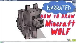 How to Draw a Minecraft Wolf (NARRATED)