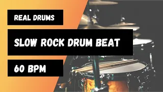 Slow Rock Drum Beat for practice 60bpm