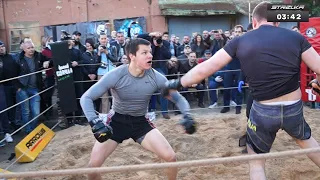 Rugby Player versus Two MMA Fighters - Strelka Street Fights