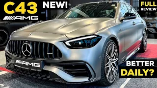 2023 MERCEDES AMG C43 Sedan ALL NEW BETTER DAILY?! FULL In-Depth Review Sound Exterior Interior