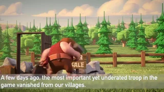 Clash of clans story builder found in clash royal arena!  Why die he leave where did he go?  Coc