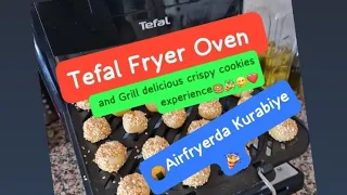 Tefal FW5018 Fryer Oven and Grill delicious crispy cookies experience.. 🥯🥯🎉❤️😋😍😍😍