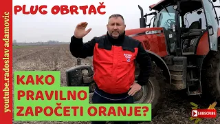 PLUG OBRTAČ: KAKO PRAVILNO ZAPOČETI ORANJE? ; REVERSIBLE PLOW: HOW TO START PLOWING CORRECTLY?