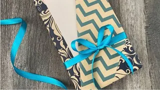 Angled Pocket Gift Wrapping (Reversible Paper) | Gift Wrapping Ideas