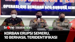 Korban Erupsi Semeru, Tim DVI Terima 30 Jenazah Untuk Diidentifikasi