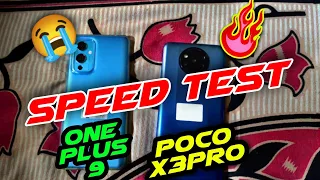 ONEPLUS 9 VS POCO X3 PRO SPEED TEST COMPARISON 🔥 || SNAPDRAGON VS SNAPDRAGON 860 SPEED TEST