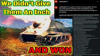 The Economy Update Is NOT Happening - The Players Won [War Thunder]