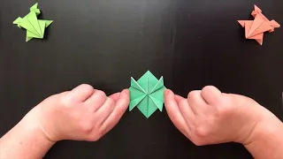 Green-Schools makes Jumping Frog Origami