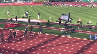 ***USATF Olympic Trials 100m Dash Men’s Round 1 Heat 1 (Track Side View) *Kenny Bednarek 10.07