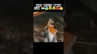 WWE insults Indian Flag 🇮🇳😤 #shorts #youtubeshorts #viralvideo #romanreigns #wwe