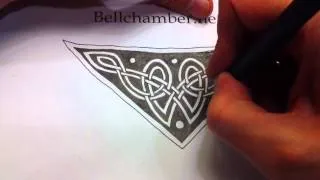 How to Draw Celtic Patterns 35 - Triskele from Chi Rho page of Kells 9of9