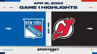 NHL Game 1 Highlights | Rangers vs. Devils - April 18, 2023